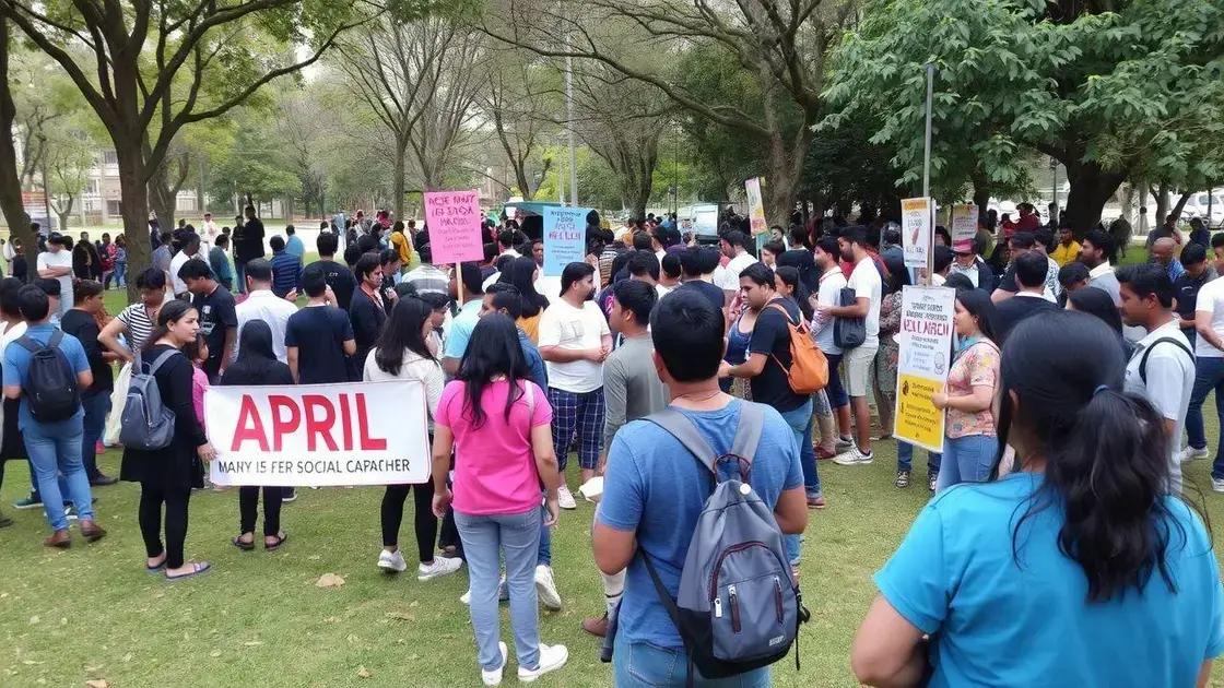 Key goals of the April action