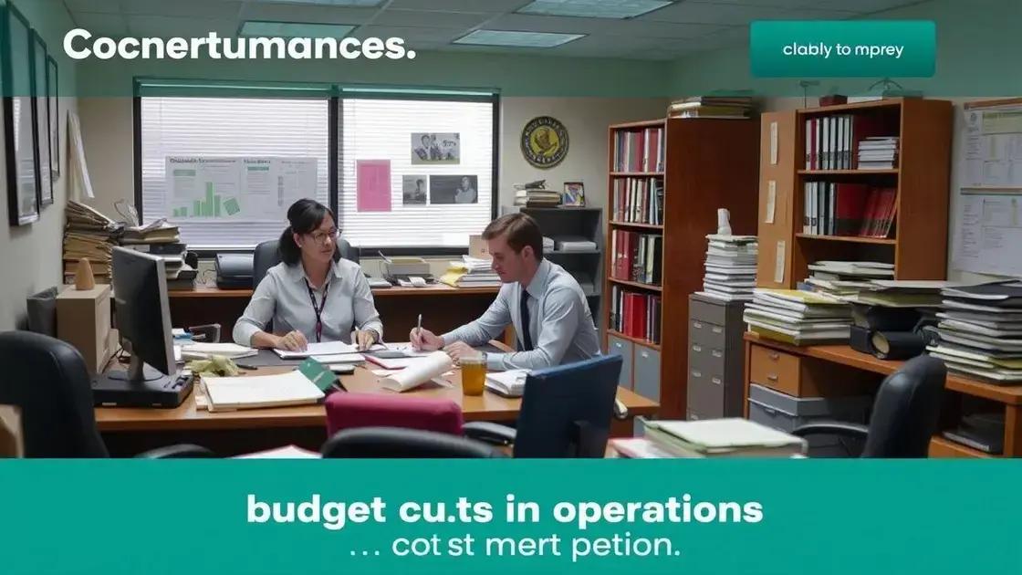 How cuts affect agency operations