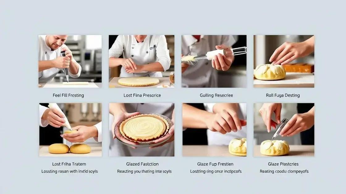 Techniques used in pastry art
