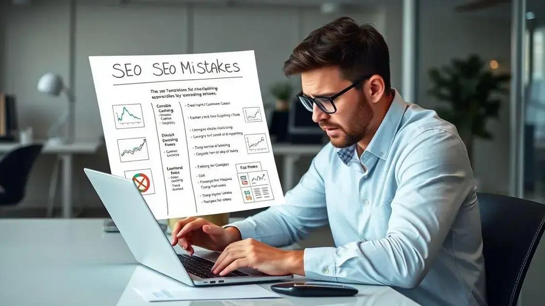 Common SEO mistakes to avoid for success