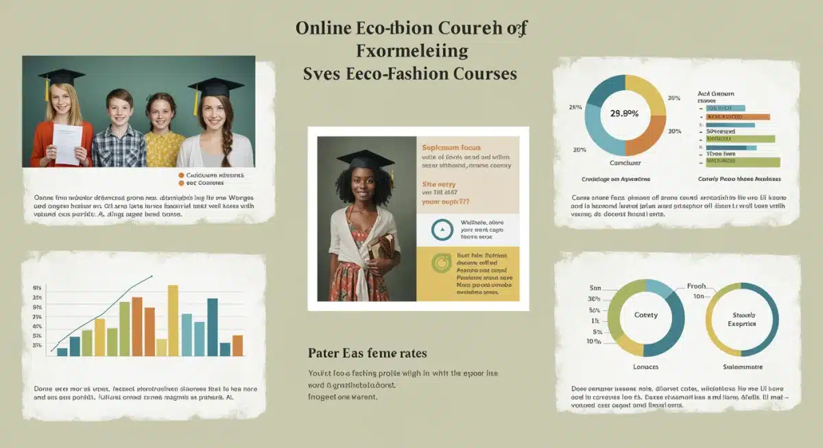 Infographic comparing key features of various online eco-fashion programs