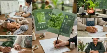 Students learning about sustainable fashion through online courses