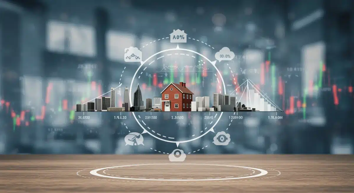 Diversified investment portfolio balancing various assets against economic volatility.