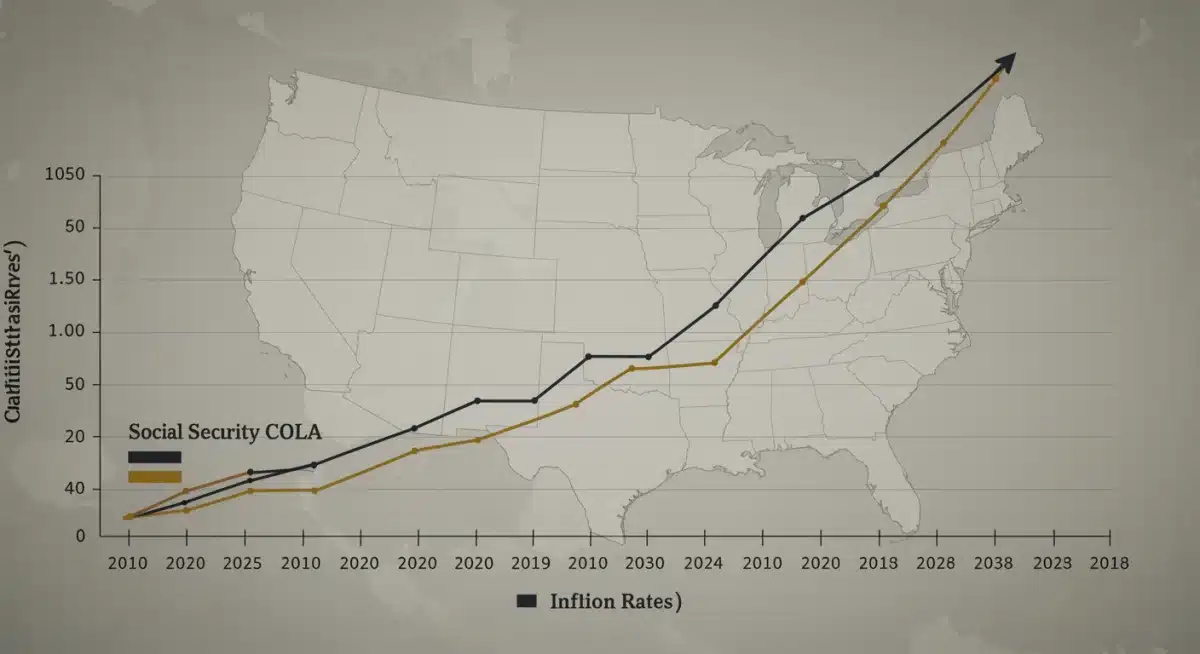 Inflation and Social Security COLA historical trends graph