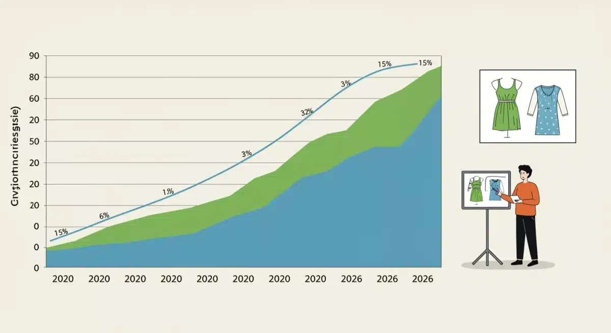 Infographic illustrating the growth of eco-fashion curriculum adoption in U.S. universities.
