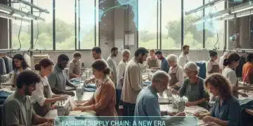 Global supply chain map with ethical sourcing icons and US trade agreement documents