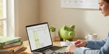 Financial planning for 2026 tax credits with documents and calculator