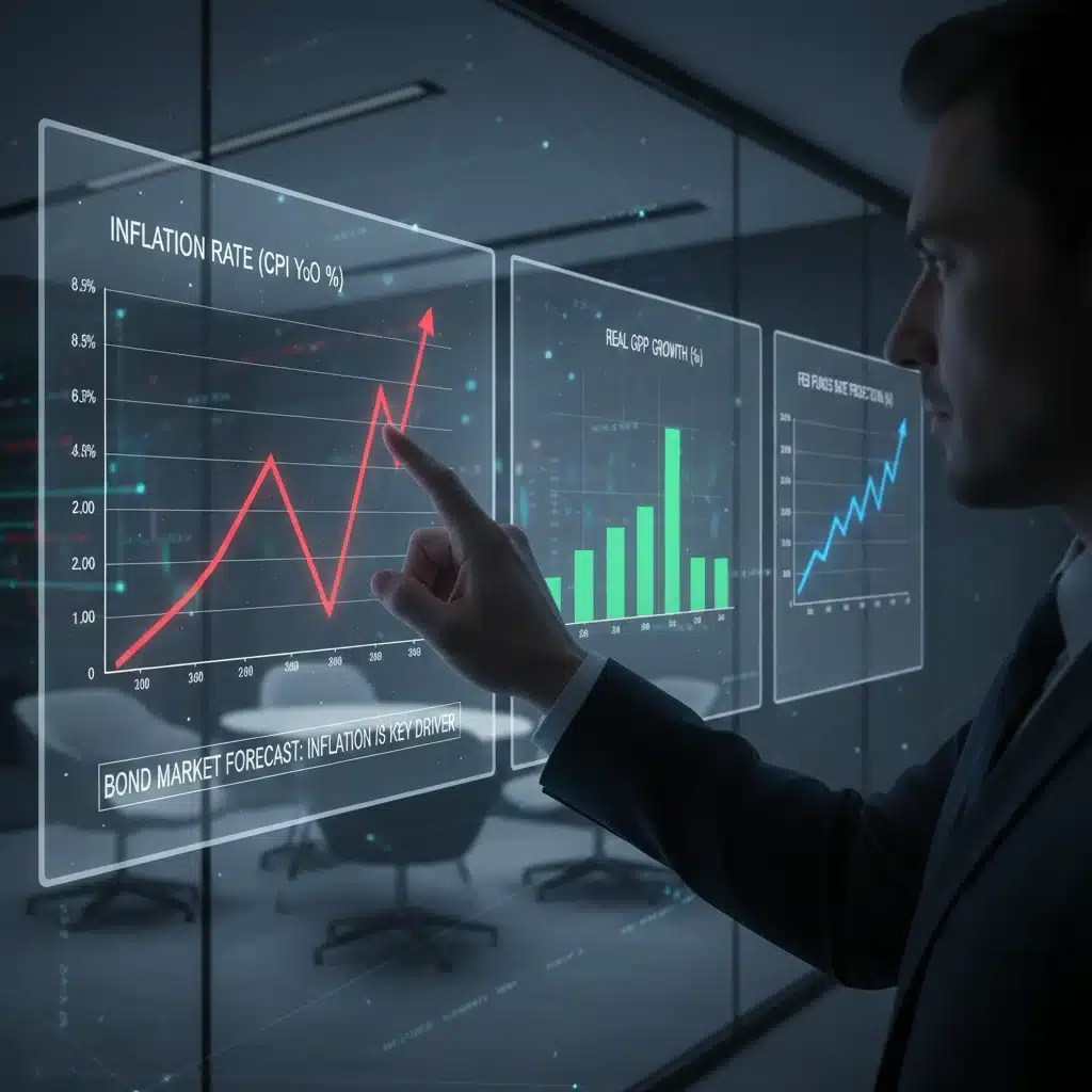 Economic indicators influencing the 2026 bond market, including inflation and interest rates
