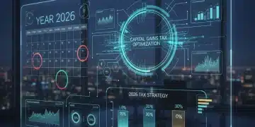2026 Capital Gains Tax: Minimize Your Burden on Asset Sales Financial charts and graphs with a 2026 calendar overlay, symbolizing future capital gains tax planning.