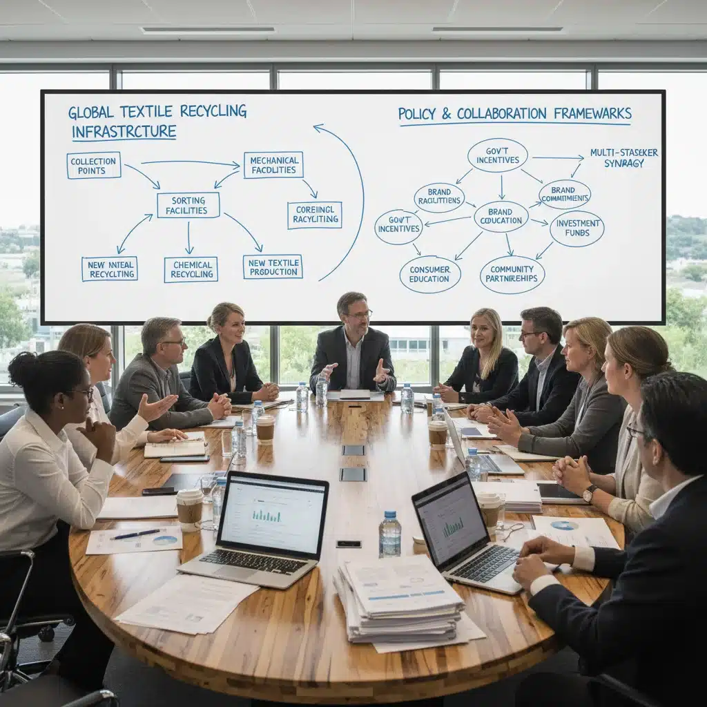 Stakeholder collaboration for textile recycling infrastructure