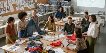 U.S. Universities Embrace Circular Fashion: 2026 Curricula Insights University students designing sustainable fashion with circular economy principles