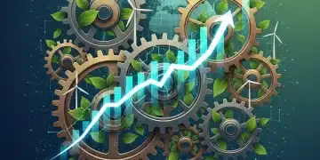 Financial charts and environmental symbols representing the carbon credit market in 2026.