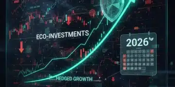 Eco-investments growth chart with protective shield against inflation backdrop 2026